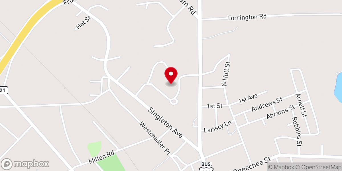 Map showing location of Our Lady of the Assumption