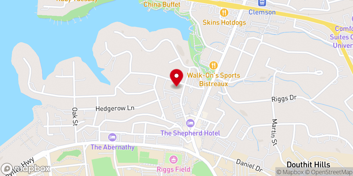 Map showing location of St Andrew Catholic Church