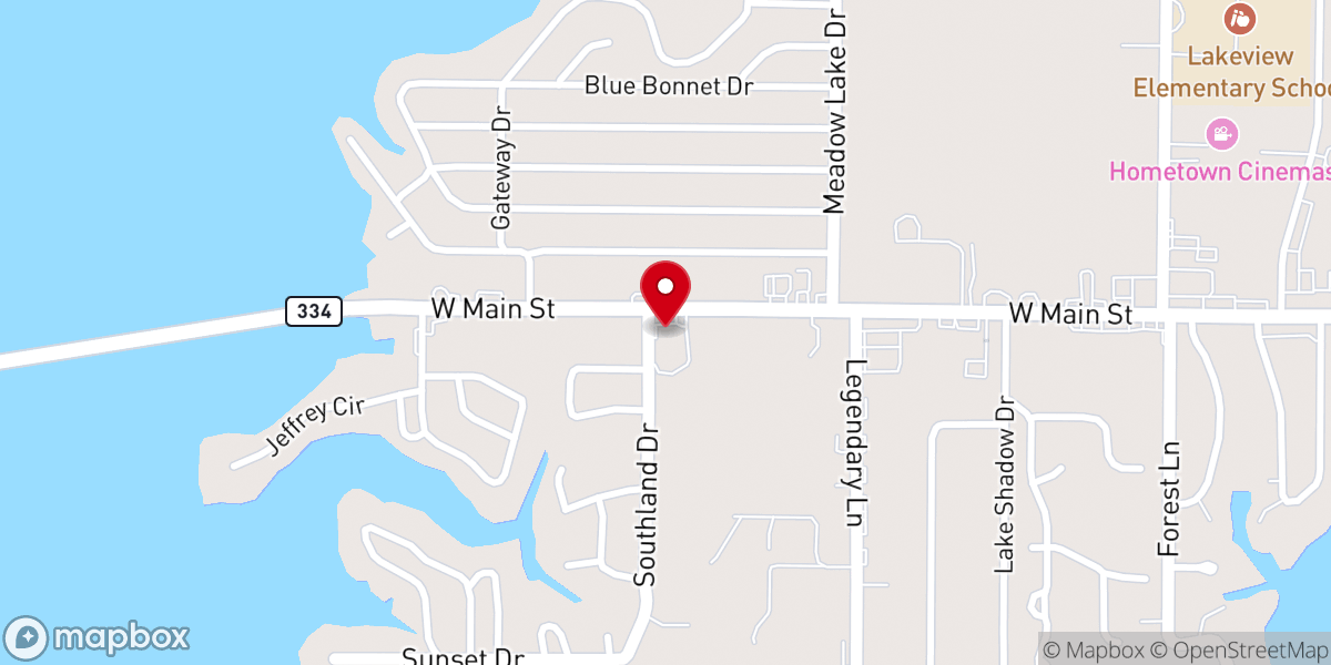 Map showing location of Christian Life Center Church