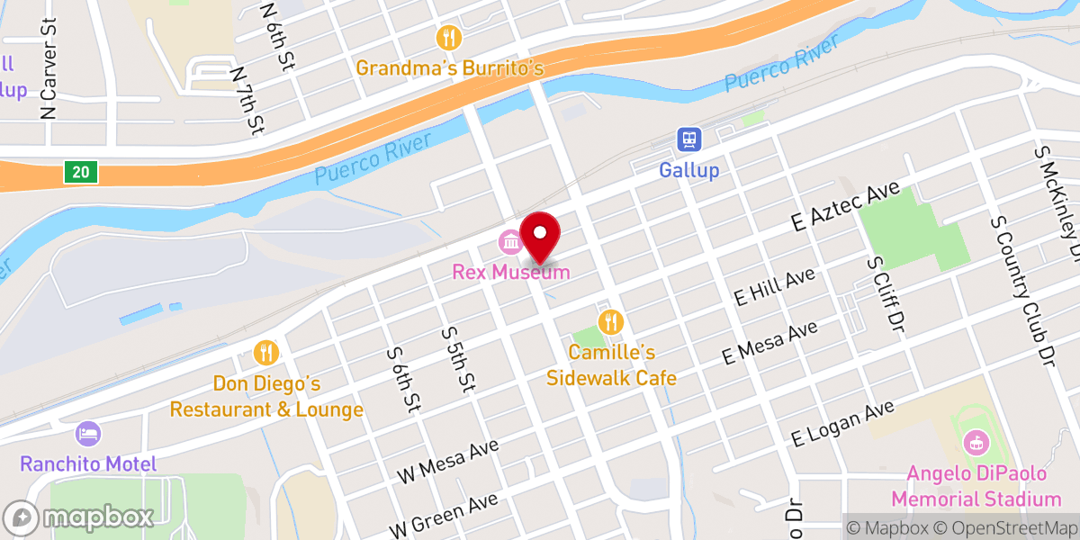 Map showing location of Bill Malone Trading