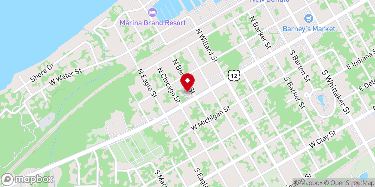 Map showing location of St Mary of the Lake Church