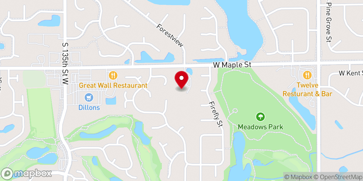 Map showing location of Open Arms Child Development Center