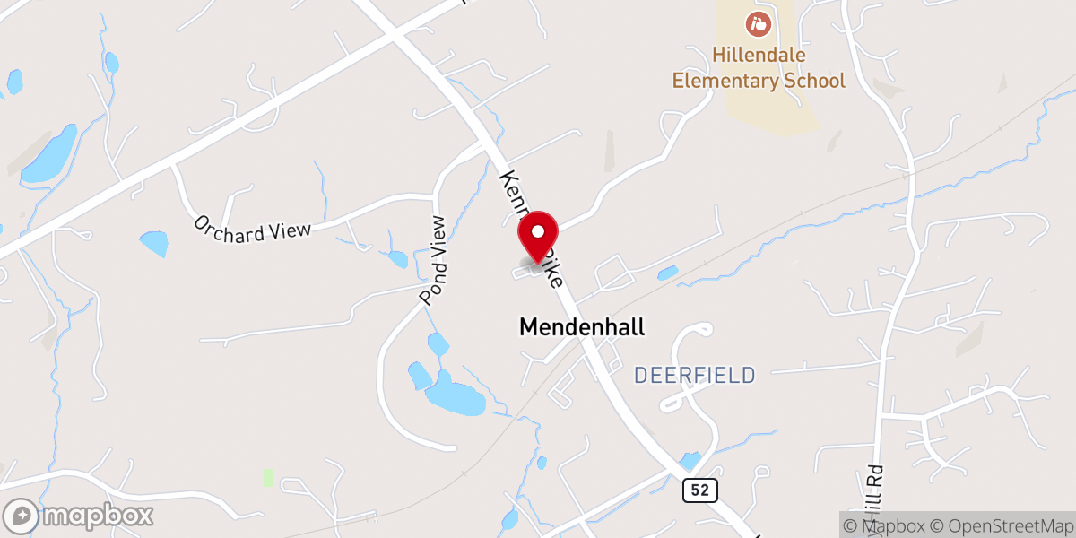 Map showing location of Bethany Presbyterian Church
