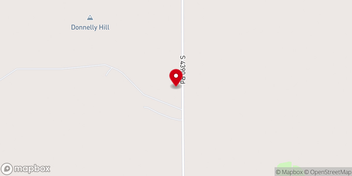 Map showing location of Dupree Baptist Church