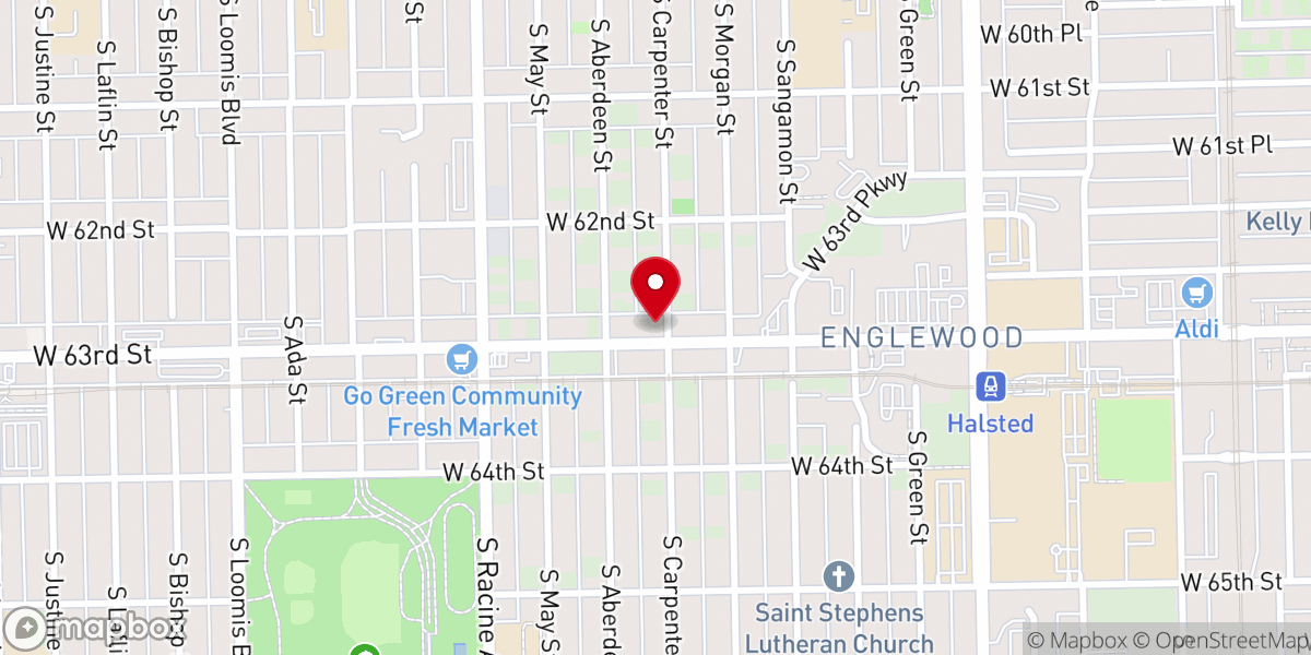 Map showing location of Saint Mary's Missionary Baptist Church