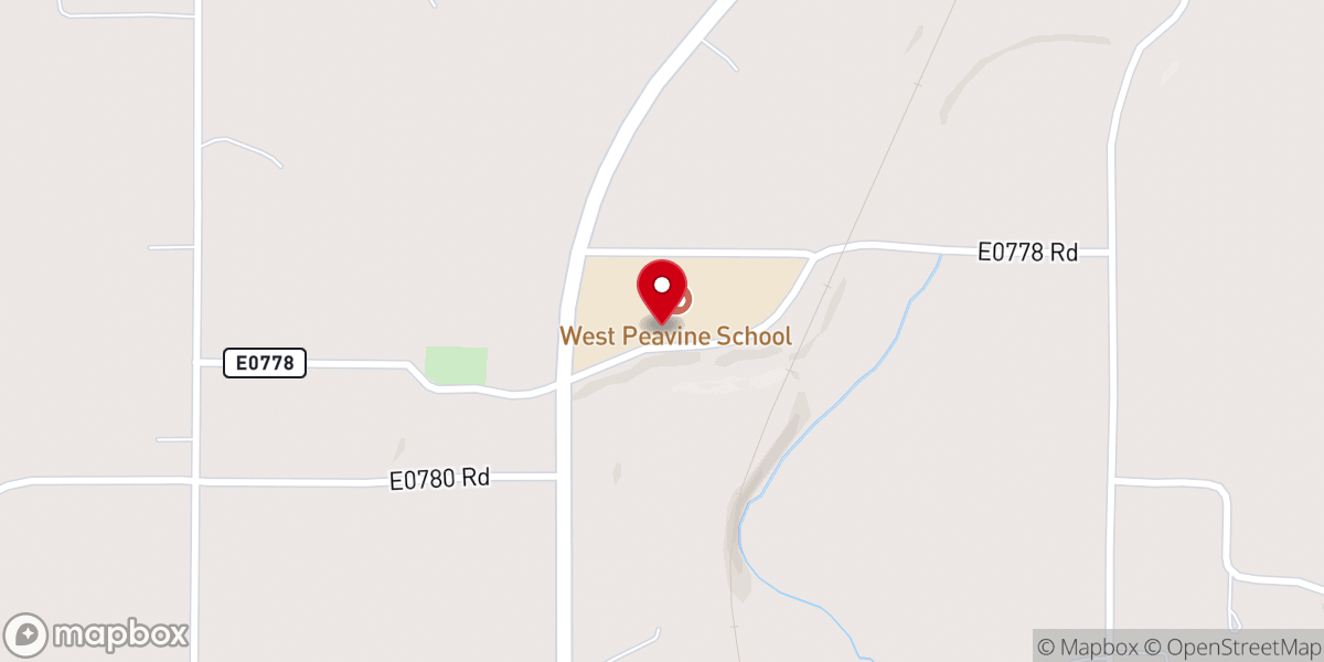 Map showing location of Antioch Baptist Church