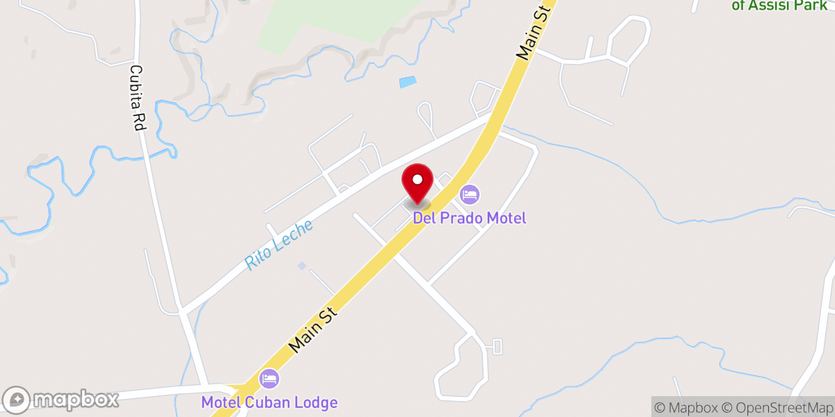 Map showing location of The Potter's House Cuba Christian Center