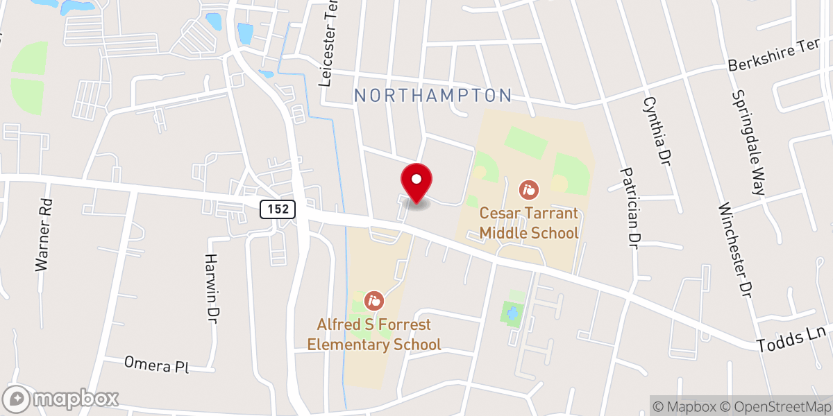 Map showing location of Northampton Church Of Christ