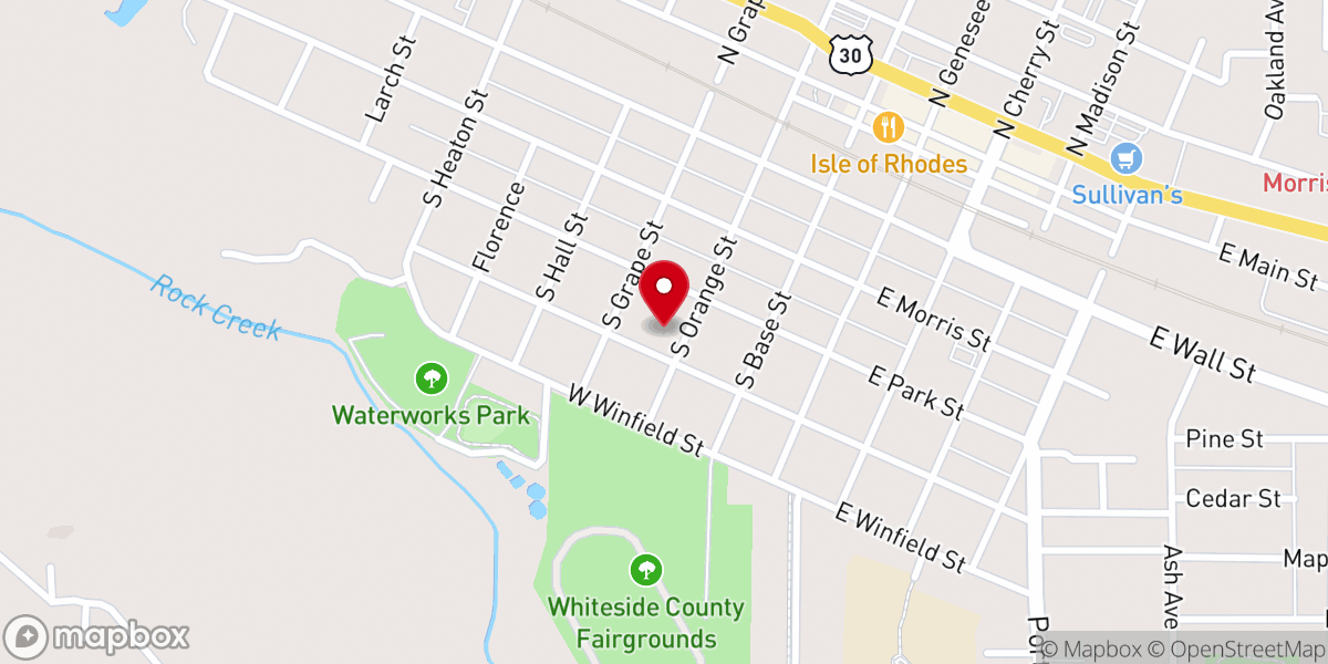 Map showing location of Crossroads Community Church - Morrison