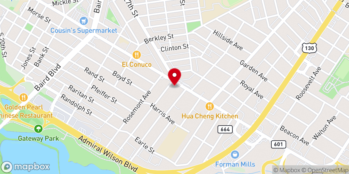 Map showing location of New Beginnings Worship Center