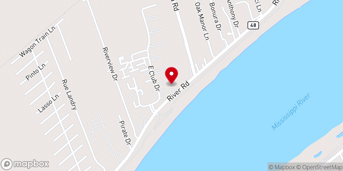Map showing location of New Vision Baptist Church