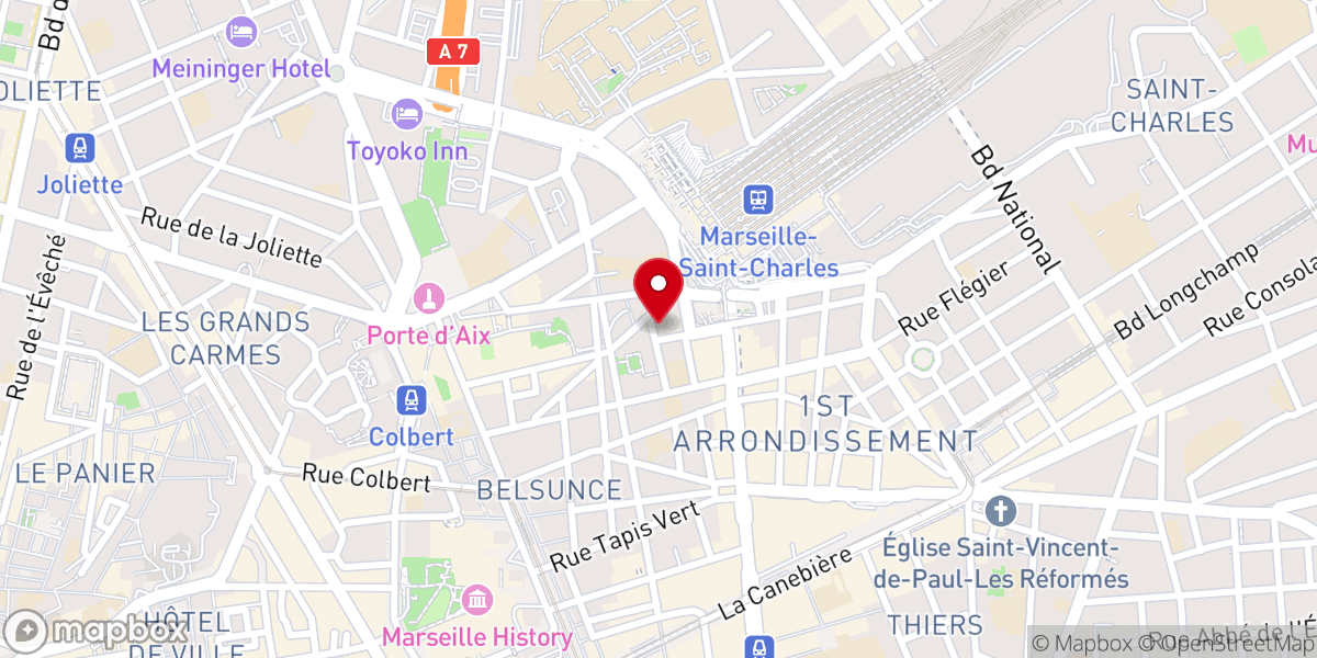 Map showing location of Paroisse de l'Annonciation