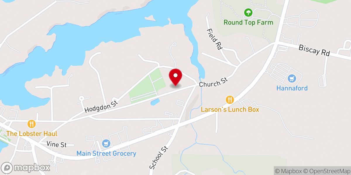 Map showing location of Miles Thrift Shop