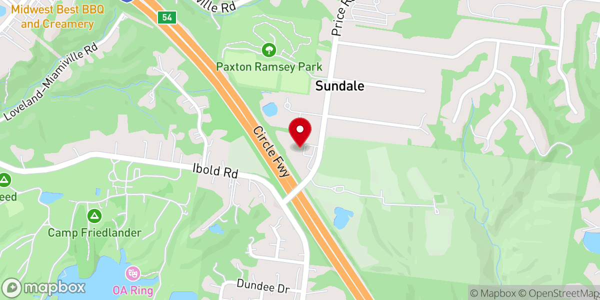 Map showing location of PromiseLand Church