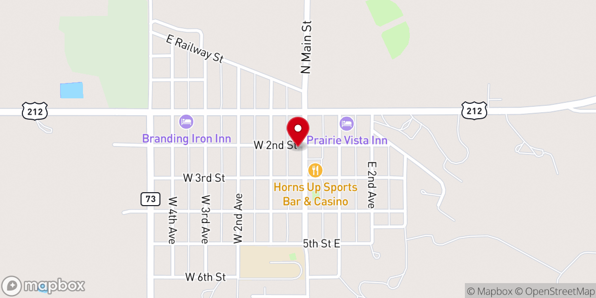 Map showing location of Faith Memorial Chapel