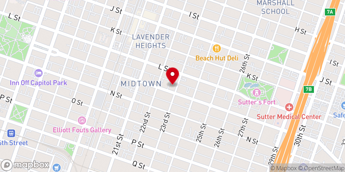 Map showing location of Center of Praise Ministries