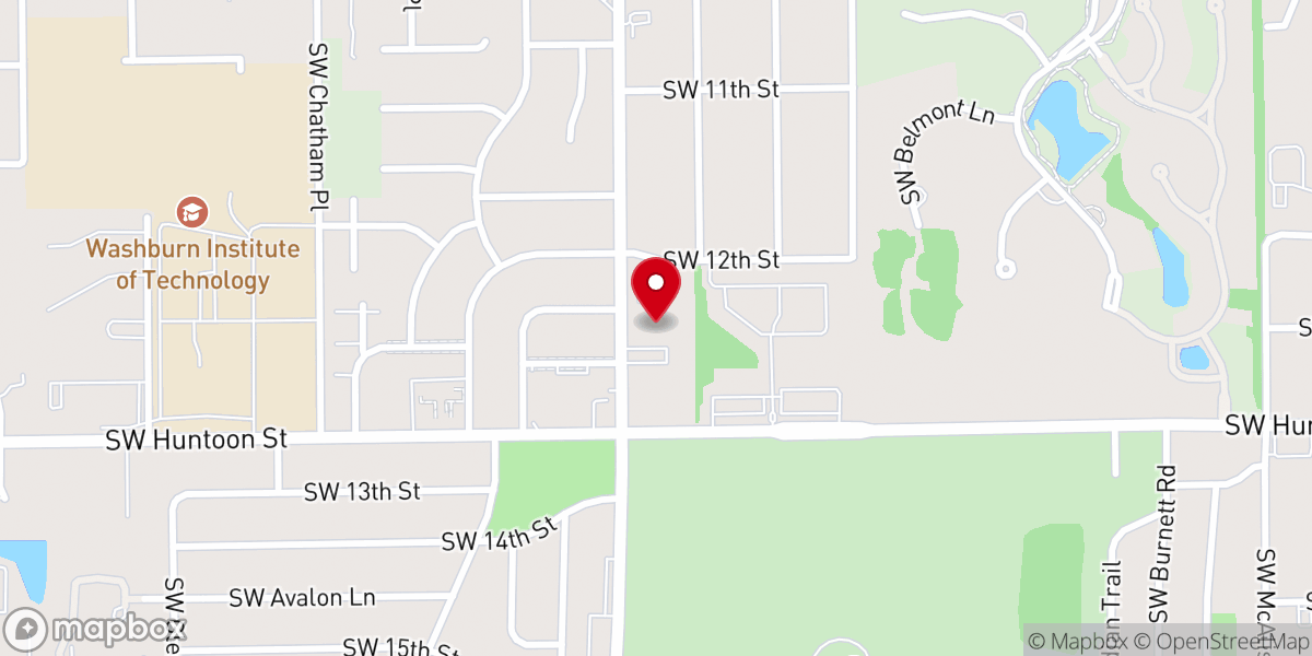 Map showing location of First Lutheran Church-ELCA