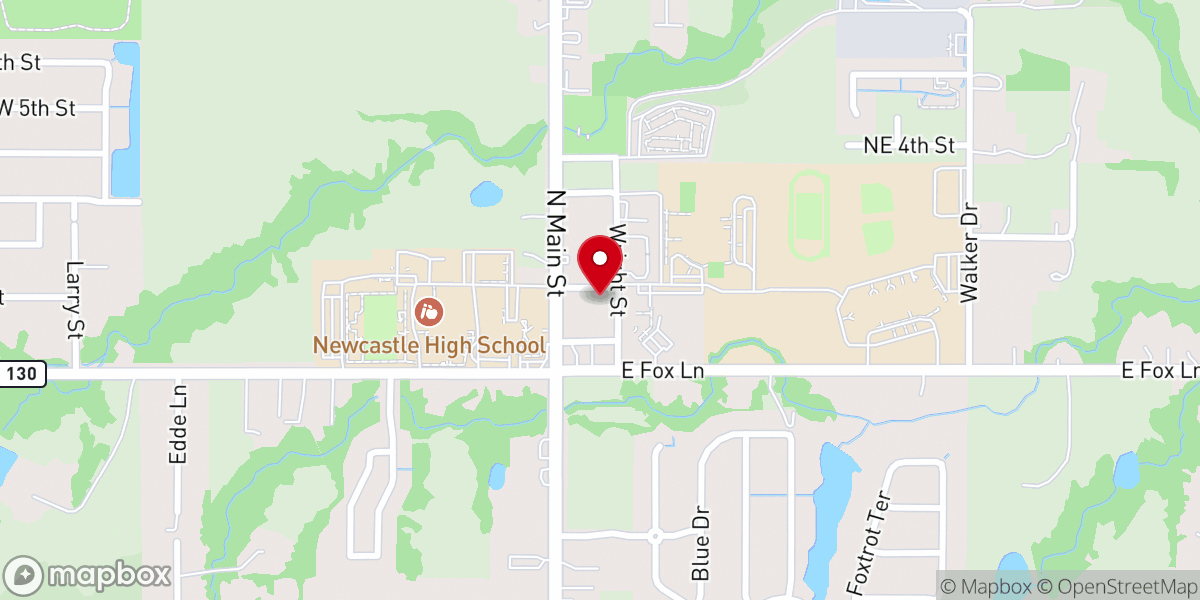 Map showing location of Victory Family Church - Newcastle