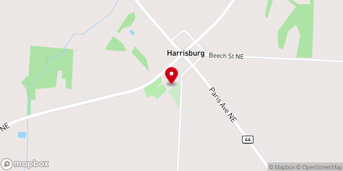 Map showing location of Sacred Heart of Mary Church