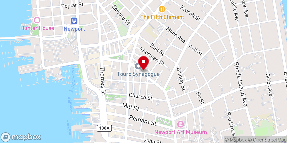 Map showing location of Newport Community Church