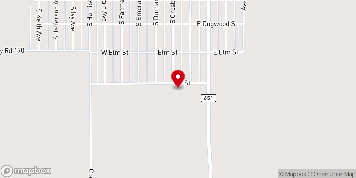 Map showing location of San José Catholic Church