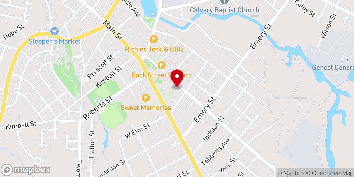 Map showing location of Christian Science Society