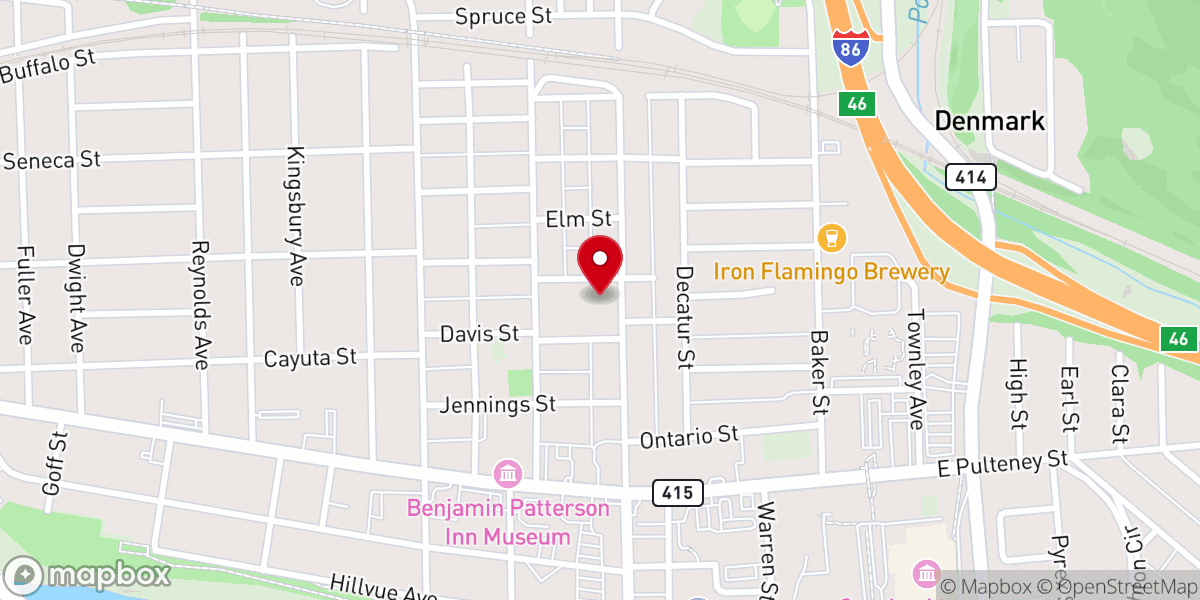 Map showing location of Grace Methodist Church
