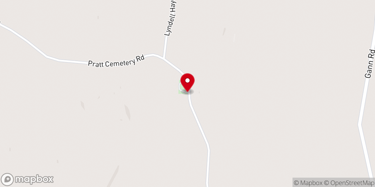 Map showing location of Pratt Church