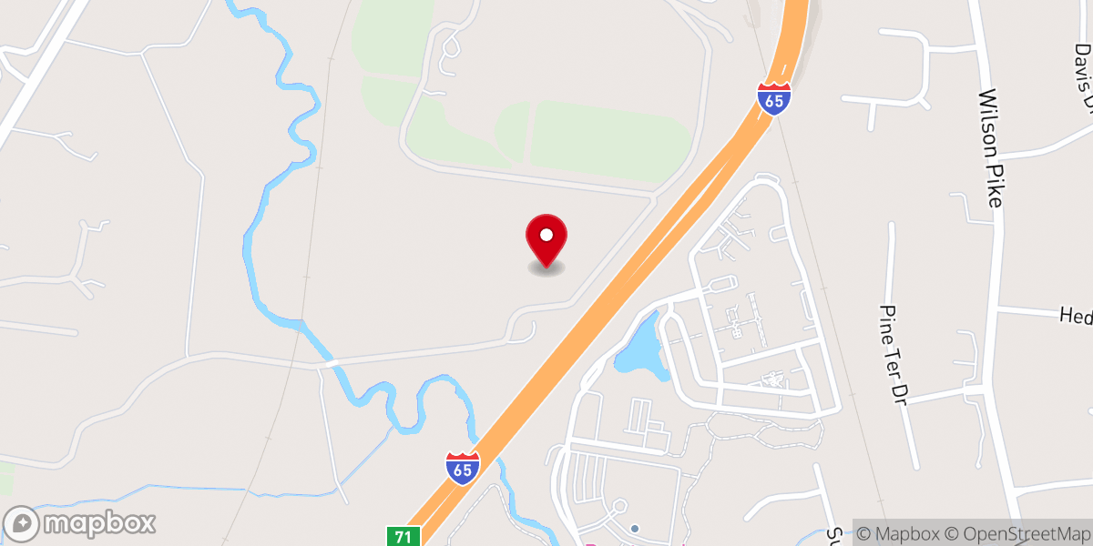 Map showing location of Nashville Taiwanese Christian Fellowship