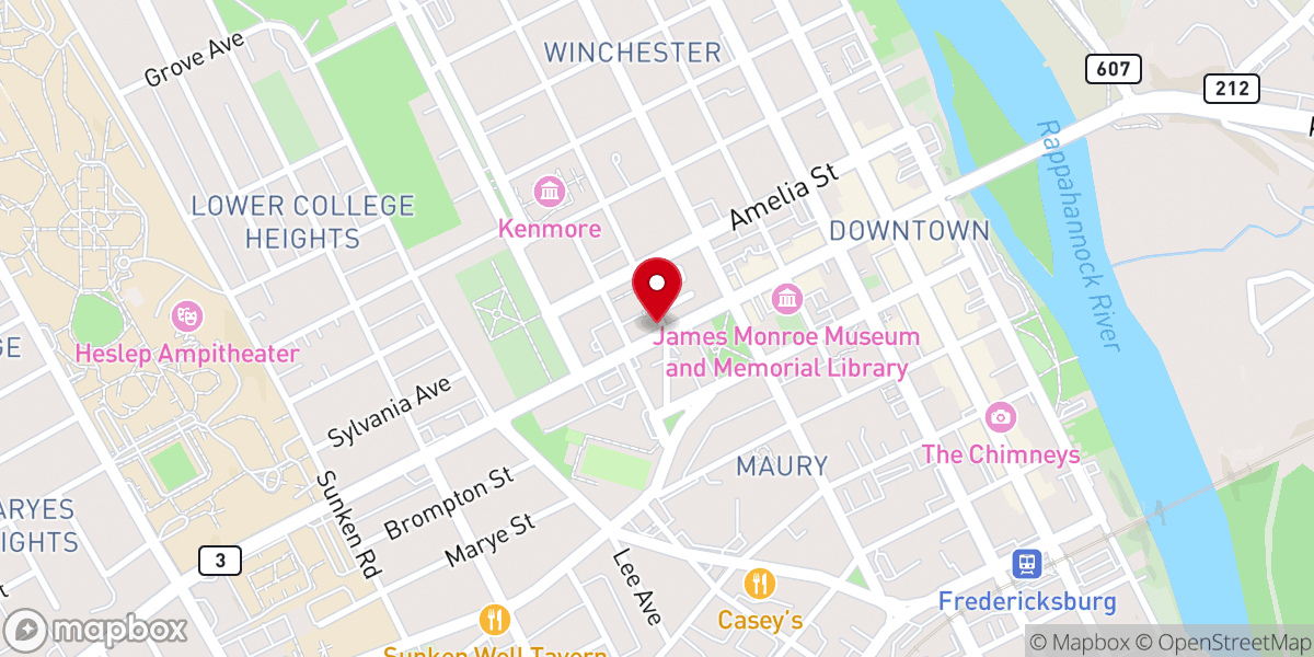 Map showing location of Students For Life of America