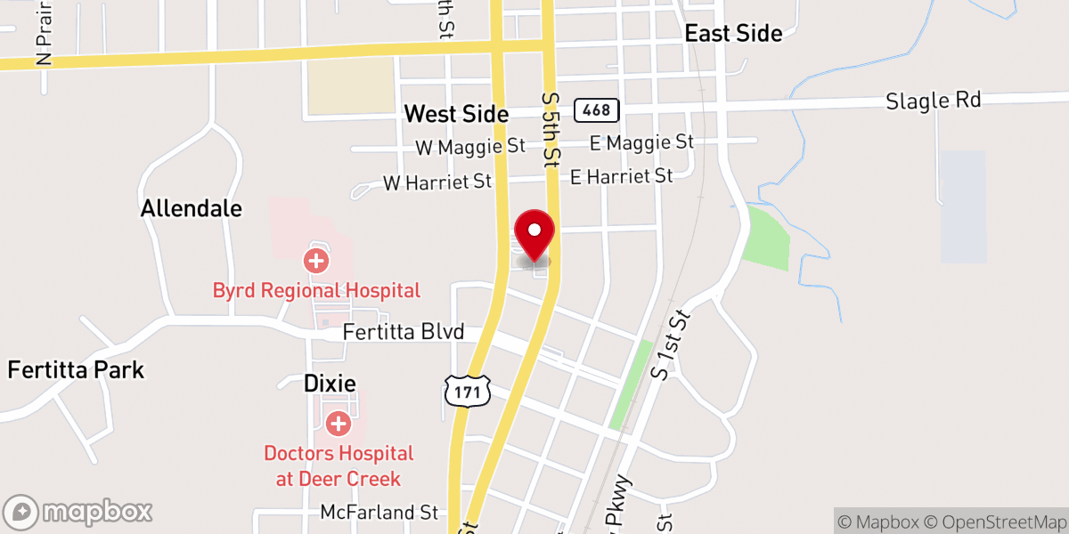 Map showing location of St Michael's Church