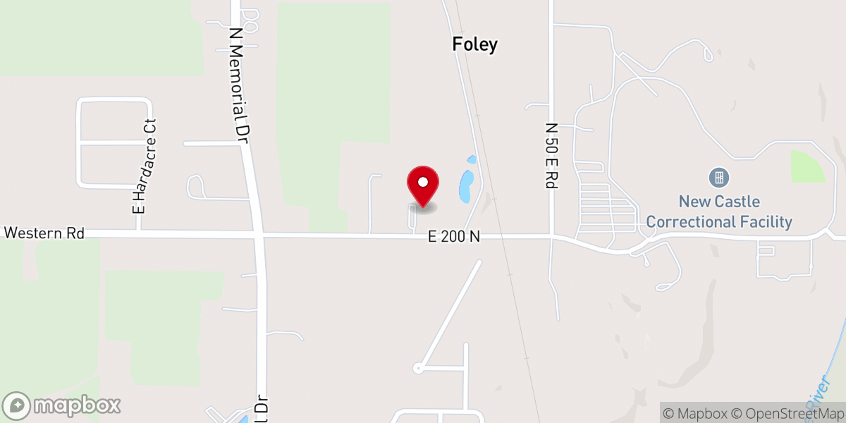 Map showing location of Church of Christ