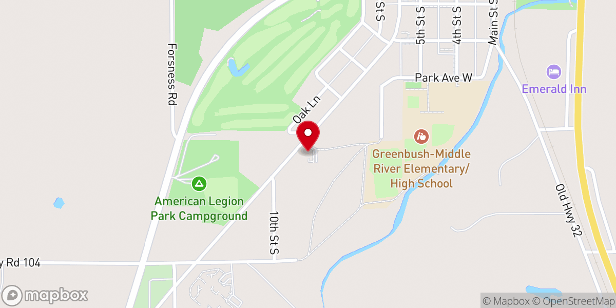 Map showing location of United Free Lutheran Church