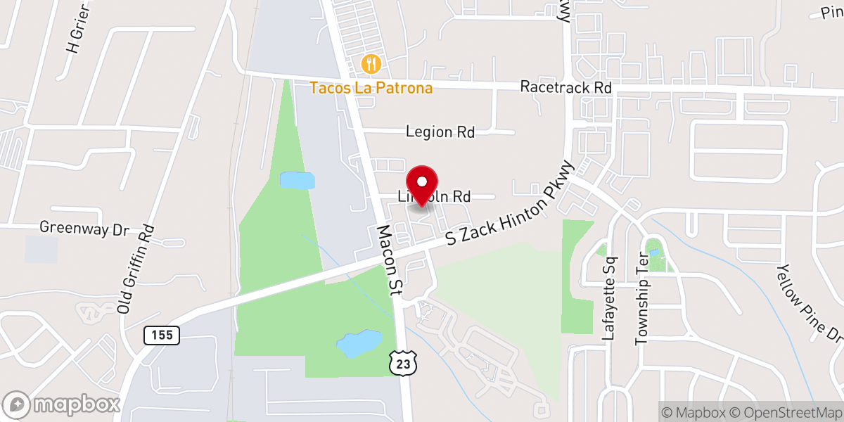 Map showing location of Cathedral of Praise Worship Center