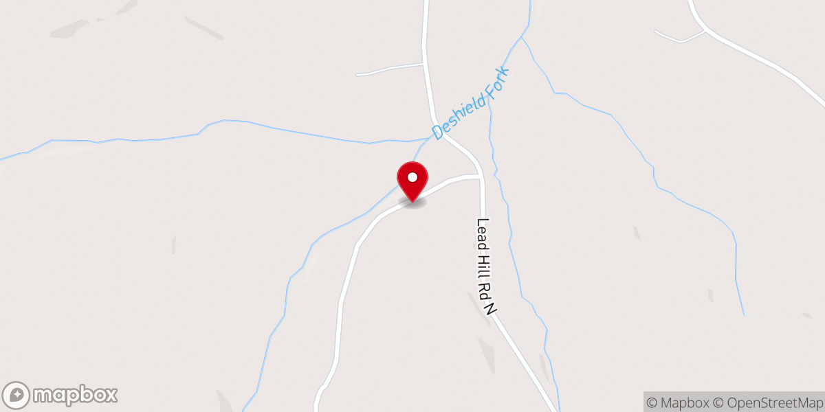 Map showing location of Enon Church