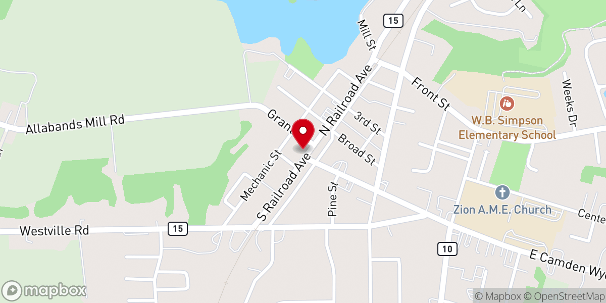 Map showing location of Lighthouse Church
