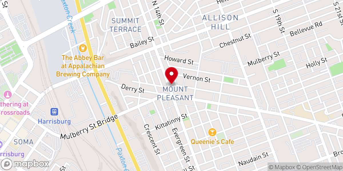 Map showing location of First Bilingual Christian Church
