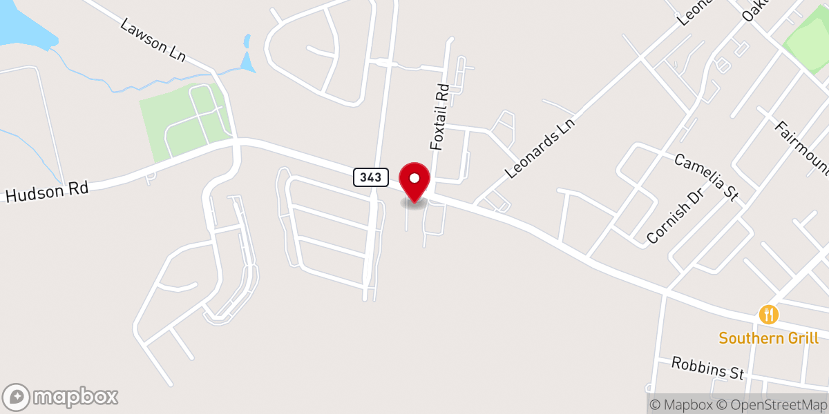 Map showing location of Cambridge Church of Christ