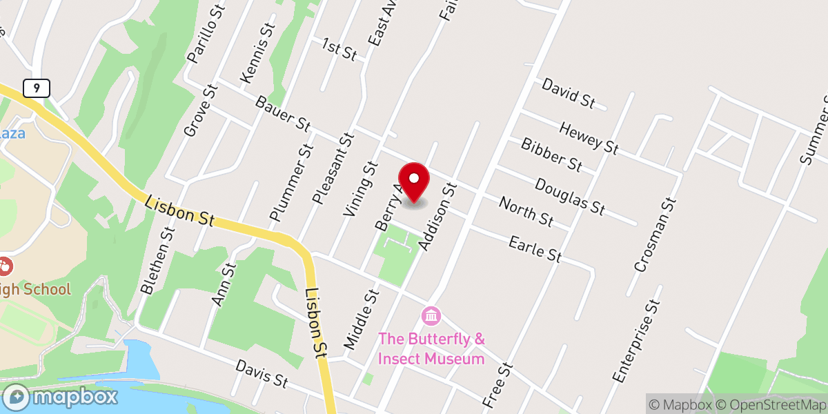 Map showing location of Lisbon United Methodist Church