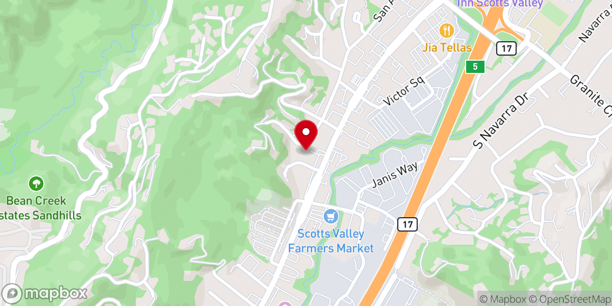 Map showing location of St Philip's Episcopal Church