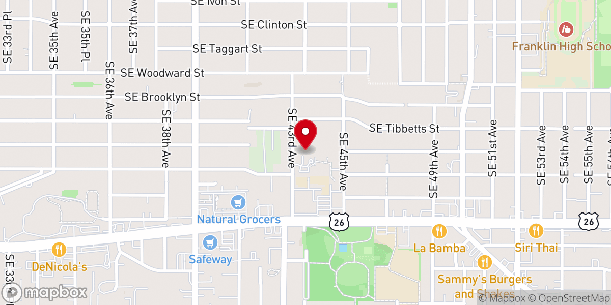 Map showing location of Loyola Jesuit Center