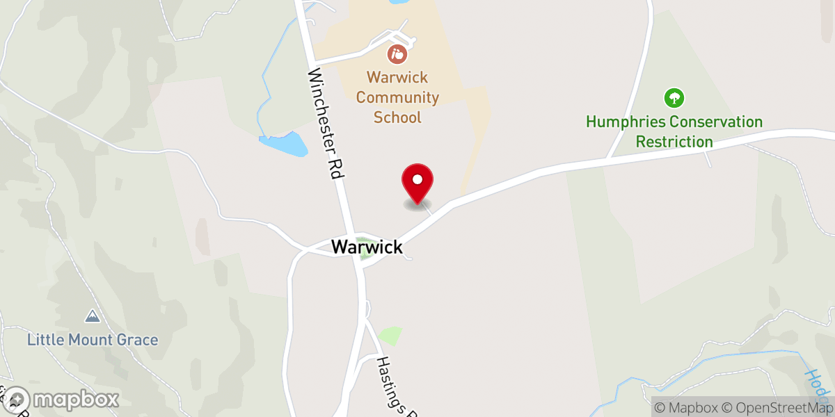 Map showing location of Trinitarian Congregational Church