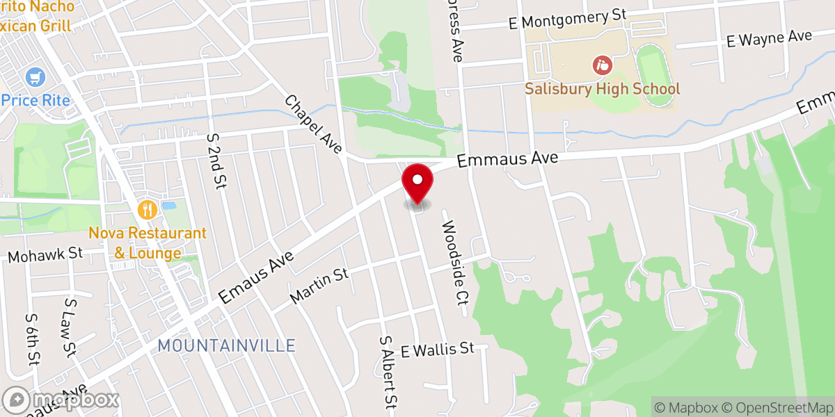 Map showing location of Emmanuel Fellowship Church