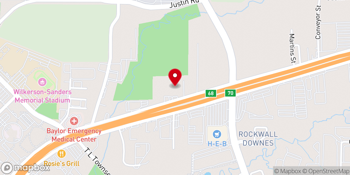 Map showing location of Landmark Fellowship Church