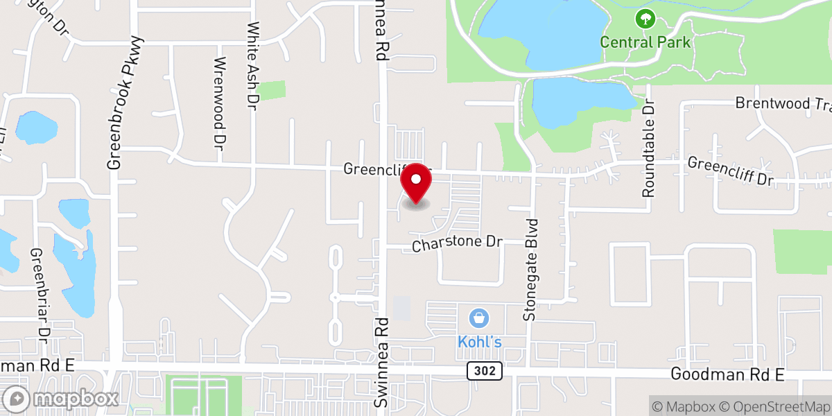 Map showing location of Brown Missionary Baptist Church (South Campus)