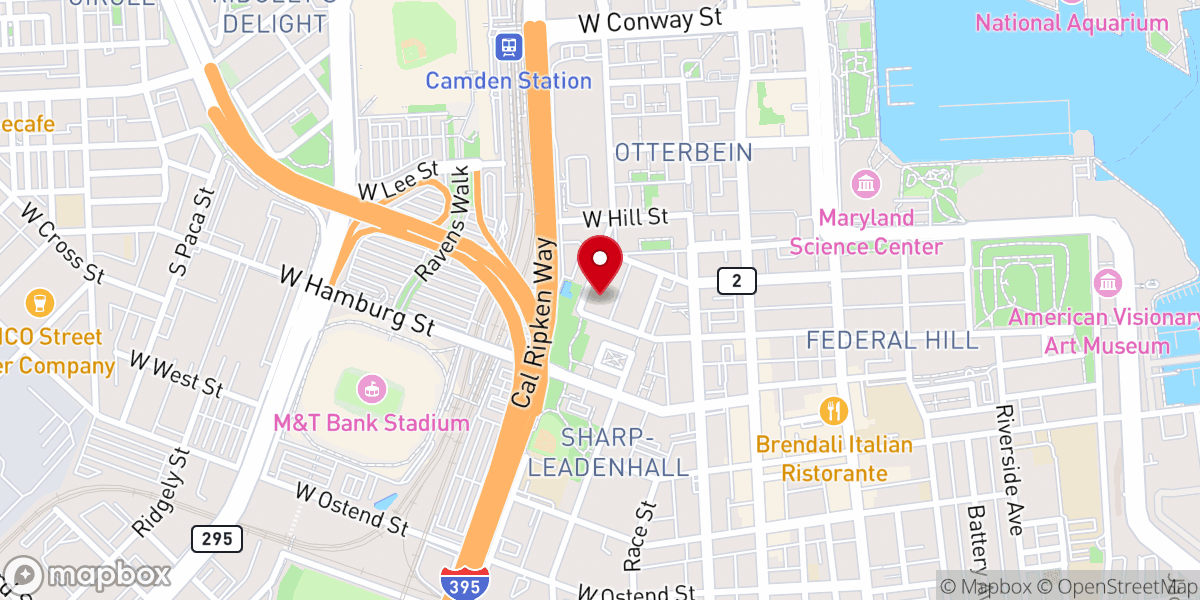 Map showing location of Martini Lutheran Church
