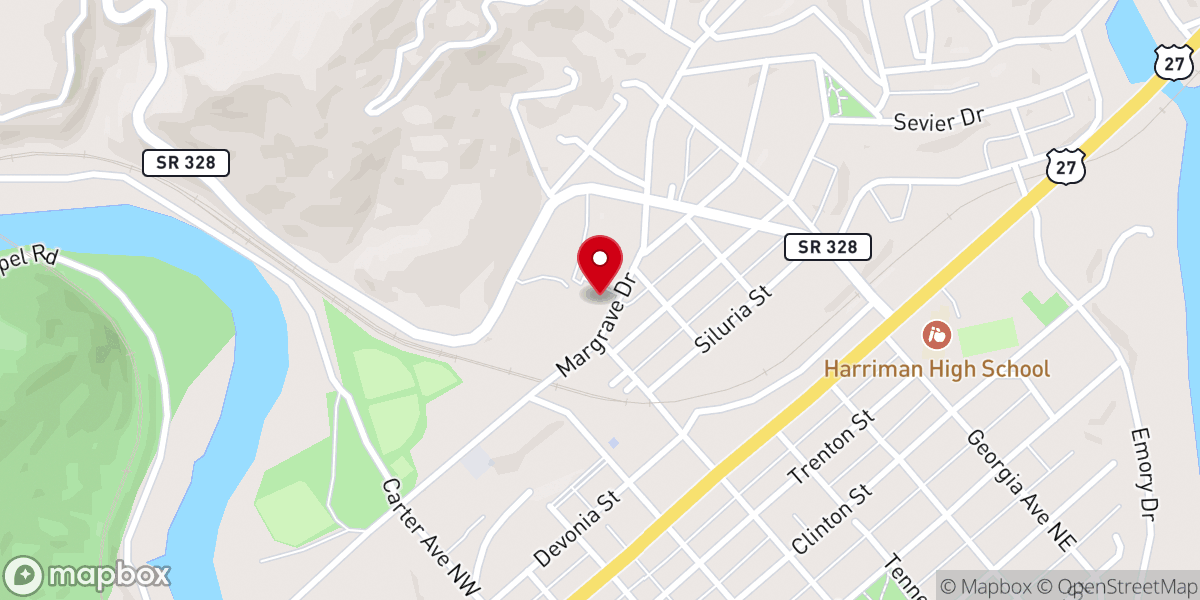 Map showing location of Blessed Sacrament Catholic Church