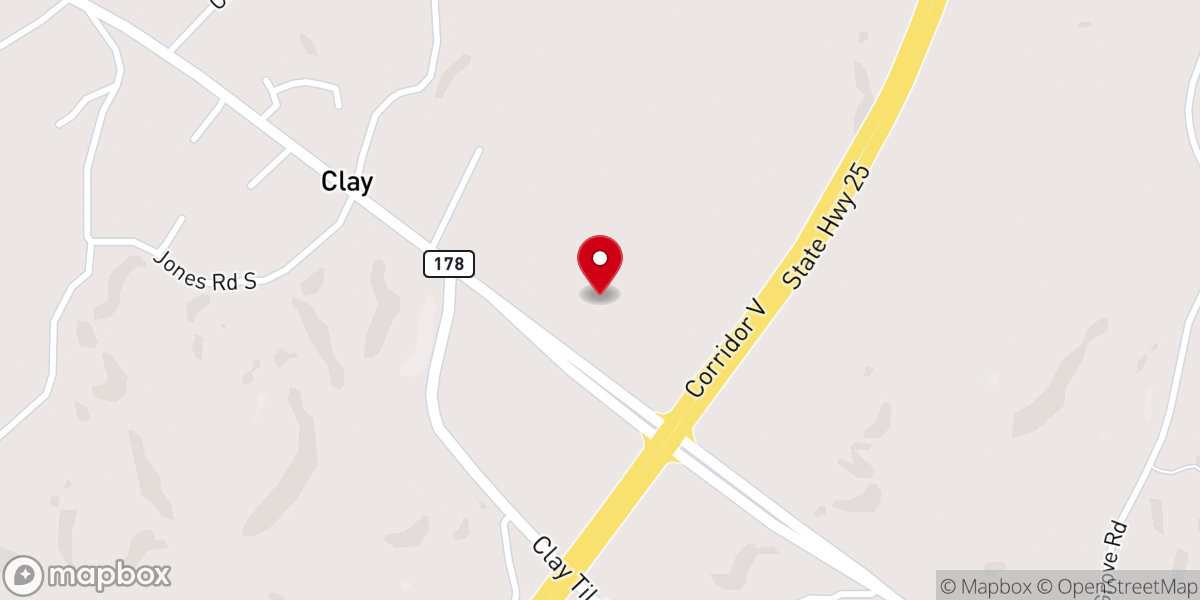 Map showing location of Grace Bible Church Fulton MS