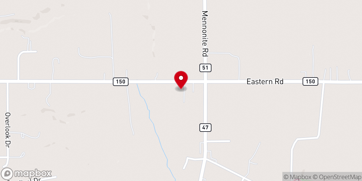Map showing location of Eastern Road Church of God