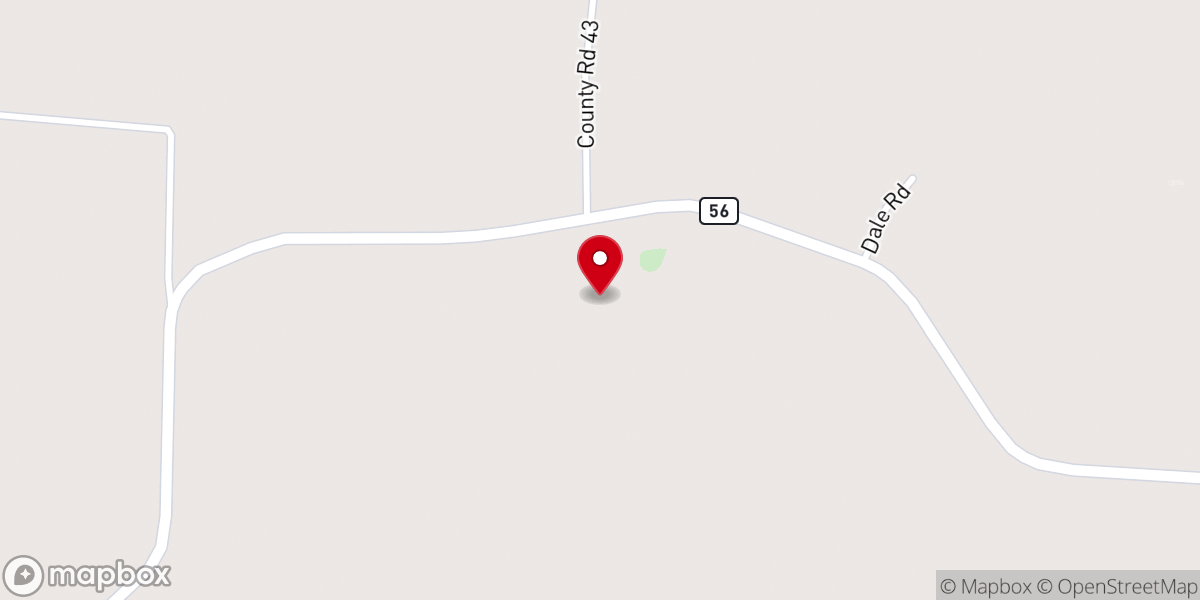 Map showing location of Forrest Chapel United Methodist Church